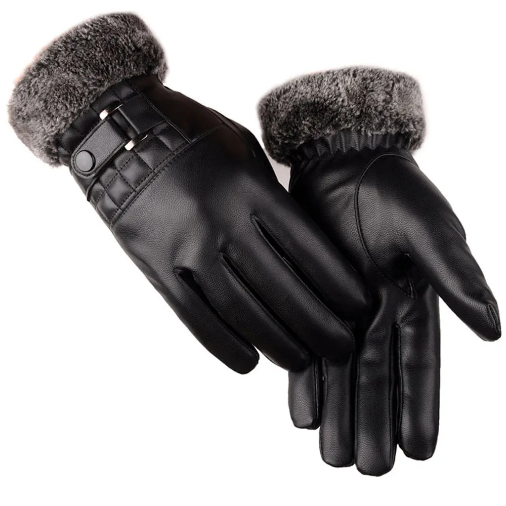 leather gloves for snow