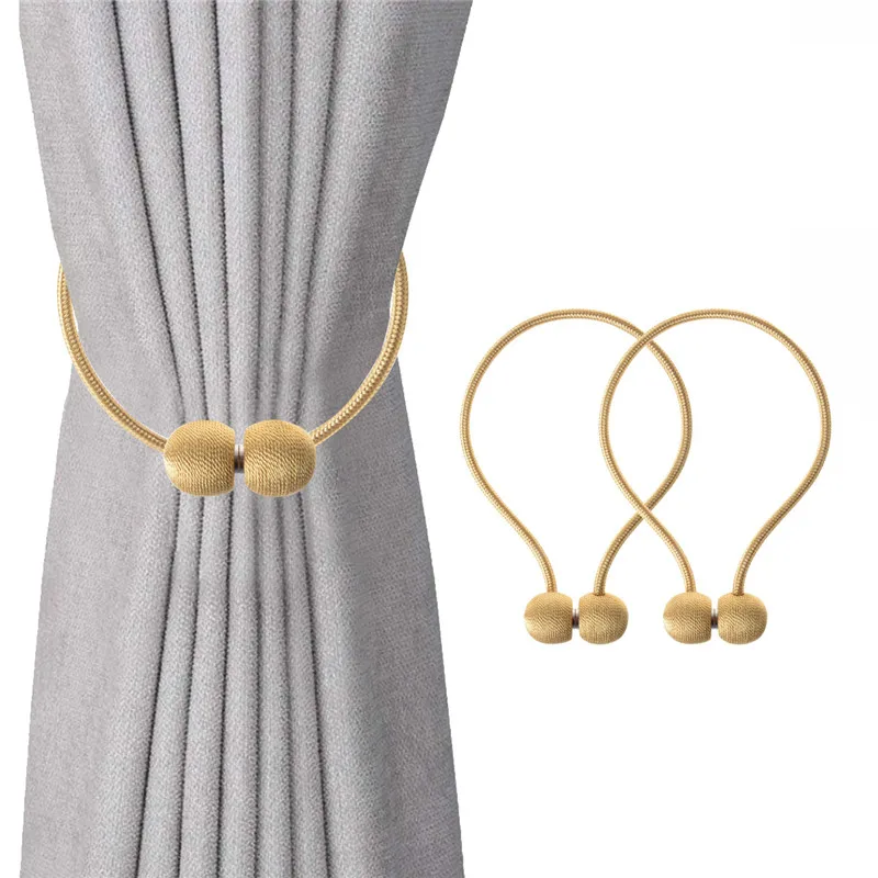 1 3pairs Magnetic Curtain Tieback Headset Style Curtain Holder