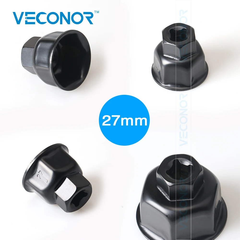 Vkonor масляный фильтр гаечный ключ крышка корпус инструмент для удаления 6 флейт 27 мм 32 мм 36 мм 1/" привод