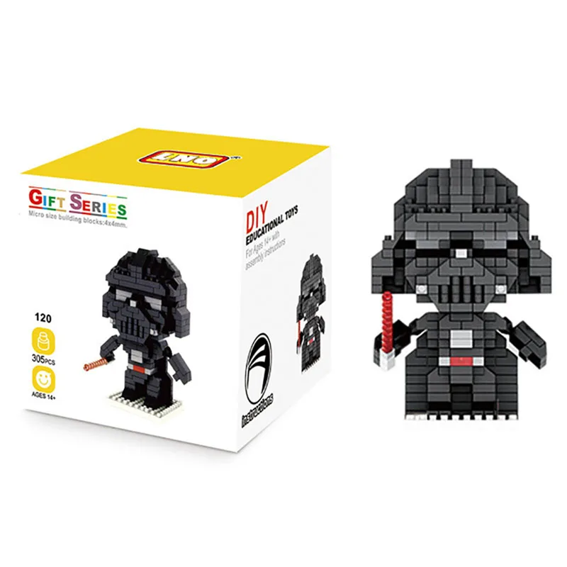 

Disney Star Wars Character Building Blocks Plastic Mini Building Blocks Brain Games Toys Room Decoration Birthday Gifts With box