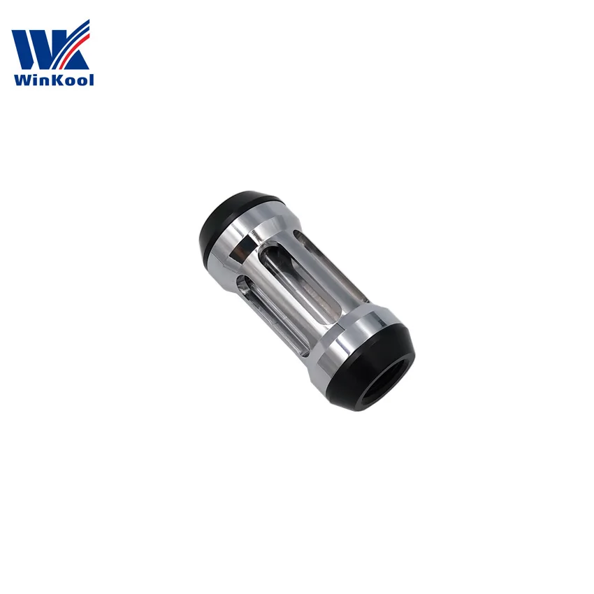 Black Silver Black WinKool Многоцветный Высокая эффективность женский G1/" Нитки компьютер фильтр системы охлаждения воды установки - Цвет лезвия: Black Silver Black