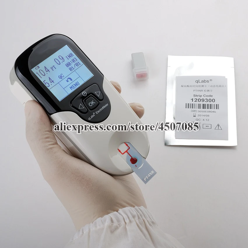 CE сертификация для самопроверки Использования Ручной Измеритель INR свертывание с INR система тестирования крови плюс 12 шт. PT полоски