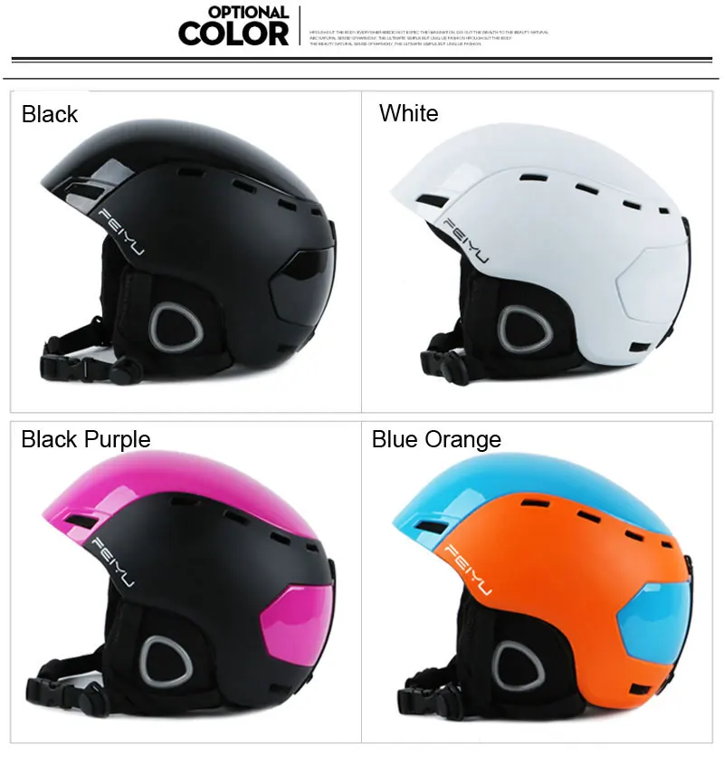 Безопасный Портативный лыжный шлем цельно-Формованный сноуборд спортивный шлем для женщин Катание на коньках скейтбординг мужской лыжный шлем