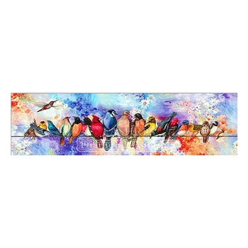 

EASHRU Colored Birds Family Full Square Drill Diamond Painting Large Size Embroidery Mosaic Cross Stitch Kits Home Decor PT4445