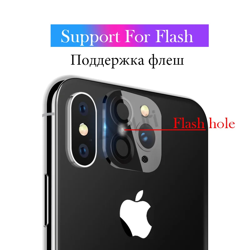 Наклейка для объектива камеры, секундная Замена для iPhone X, S, XR, XS, MAX, защитный чехол для стекла, чехол для iPhone 11 Pro, Max, наклейка, поддельная камера