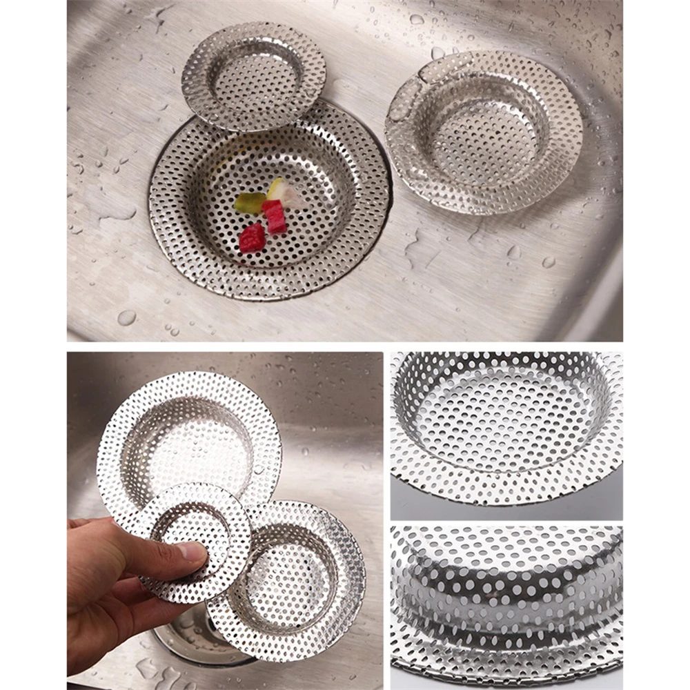 Sink Strainer Shower Sewer Outfall Anti-blocking Floor Drain Hair Stopper Catcher Kitchen Accessories Bathroom Accessories