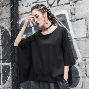 

Korea 2020 New Spring Solid Color O-neck Bat Sleeve T-shirt Women Streetwear Loose Casual Personality Clothing Tops Tide PD065