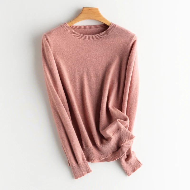 Hot Sale  Autumn Winter Sweater Women O-Neck 100%