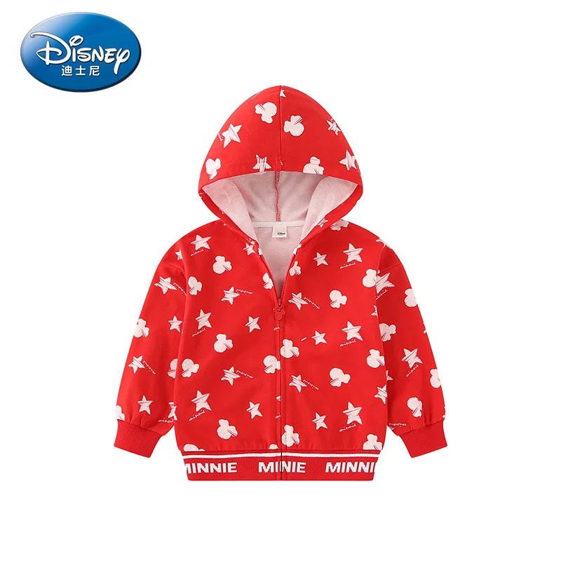 Disney boys'трикотажное модное пальто с капюшоном Новое Детское пальто Одежда для девочек с Микки Маусом пальто для маленьких девочек детские пальто осенняя одежда для девочек