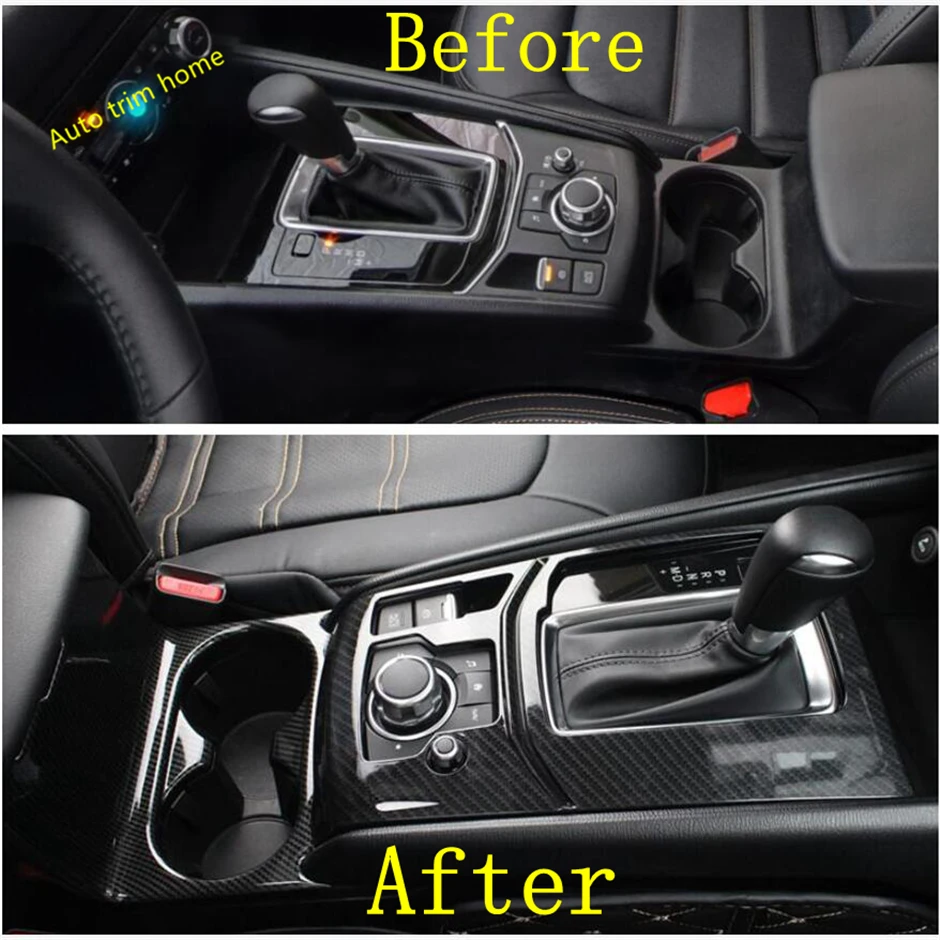 Door Bowl Cup Holder AC Cover Trim For Mazda CX-5 CX5 2017-2021 Gear Box