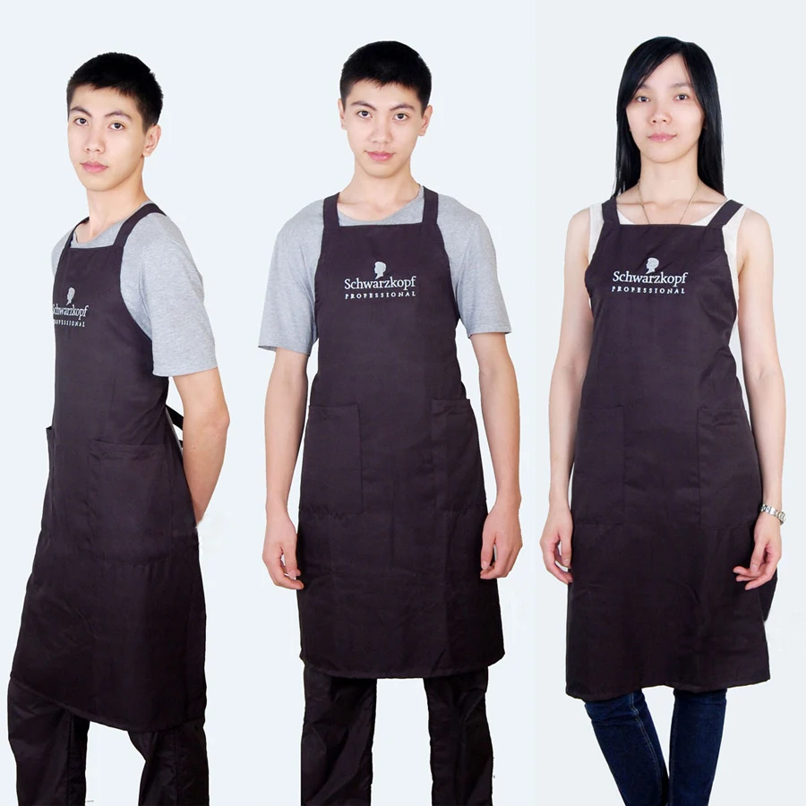 Black Color Hair Apron Universal For Men And Women, Hairdressing Apron SK-9 For Beauty Studio