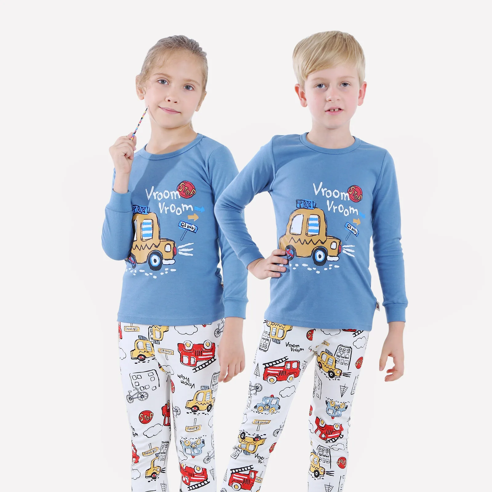 2pcs Baby Set Newborn Infant Kids Girls Clothes Car Print T-shirt +Pant Outfits 12M-10Y Toddler | Детская одежда и обувь