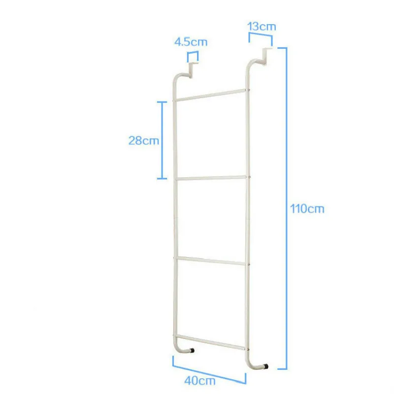 Ноутбук в металлическом корпусе 4-Слои держатель стойки трапециевидной висит над дверью Полотенца стеллажи для выставки товаров полки для хранения для ванной YHJ101904