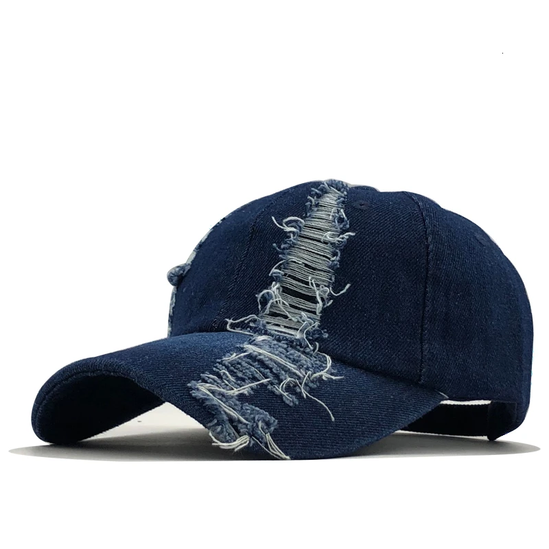 Простые женские бейсболки Промытые ретро джинсовые Snapback шляпы джинсы мужские женские кепки ковбойские летние шляпы от солнца