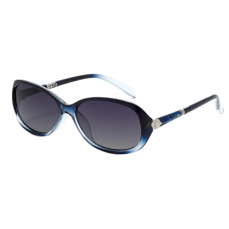 Cubojue женские поляризованные солнцезащитные очки с маленьким лицом солнцезащитные очки для женщин для вождения HD Polaroid анти отражающие оттенки женские UV400 - Цвет линз: Синий