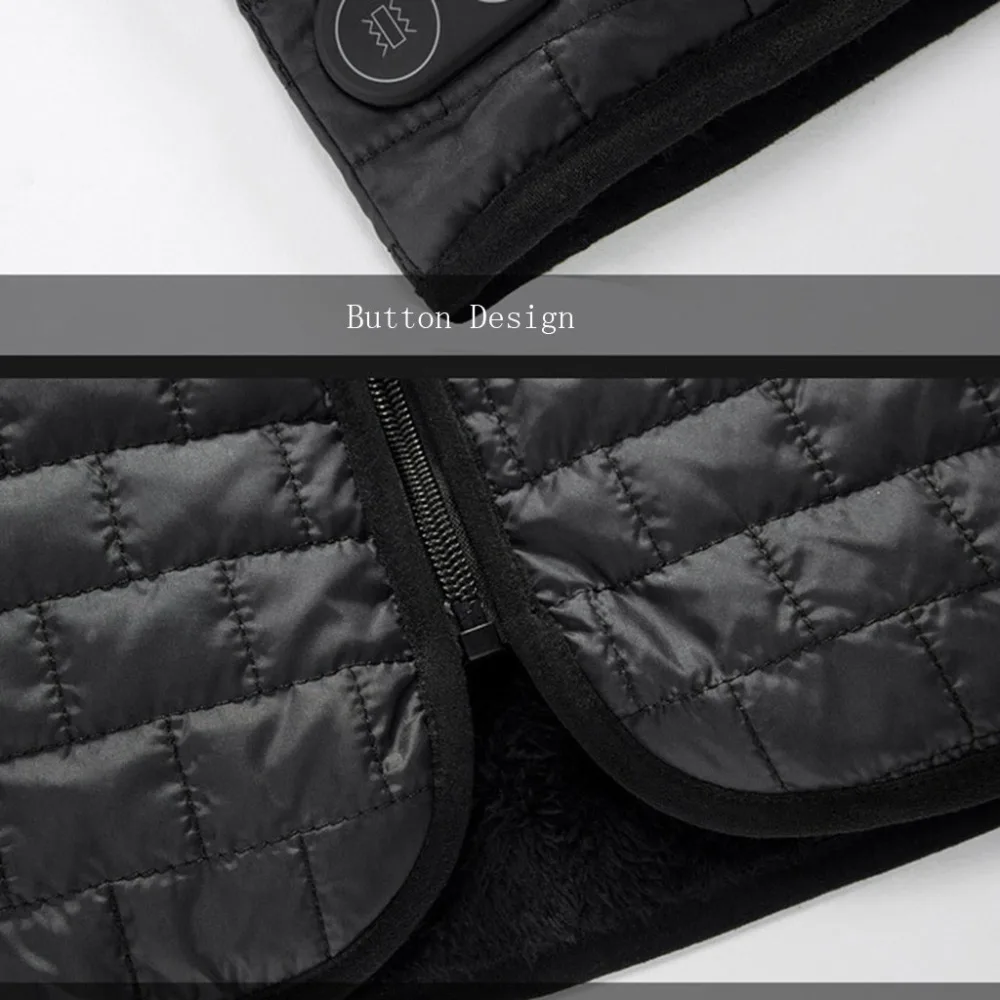 USB thermoelectric heating jacket heating vest winter warm outdoor plus fleece vest male outdoor washable heating vest 30D4 (12)