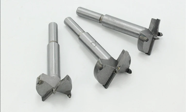 5pcs/Set Hand Tools YG8 Forstner Auger Drill Bit Woodworking Hole Saw Wooden Wood Cutter Dia 15 20 25 30 35mm Silver Drill Bits