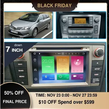 

Android 10.0 Car DVD Multimedia Player Auto Stereo For Toyota Avensis T25 2003-2008 Car Radio GPS Navigation Head Unit