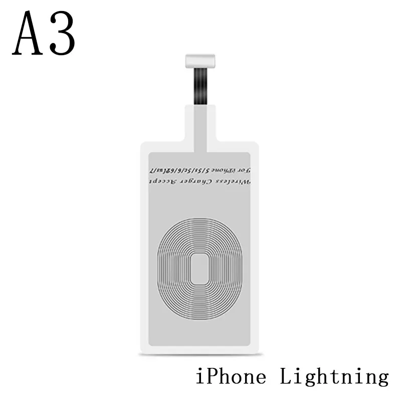 Qi Беспроводное зарядное устройство приемник зарядное устройство с ресивером Pad Coil для Lightning Dock Andriod Micro usb type C - Цвет: iPhone Lightning