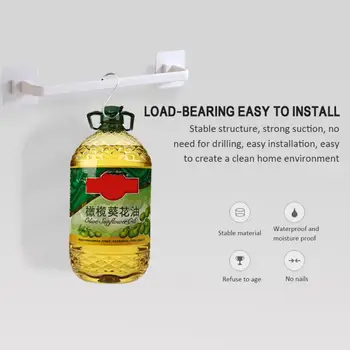 

Self Adhesive Wall Mounted Bathroom Towel Bar Shelf Rack Holder Toilet Roll Paper Hanging Hanger