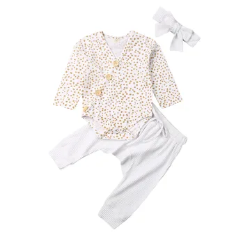

Baby Girl Boy Clothes Toddler Baby Girl Boy Kid Tops Pants Winter Pure White Clothes 0-18M