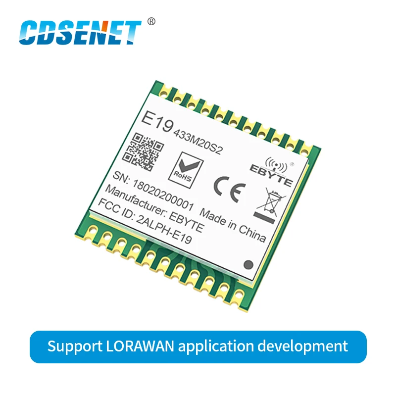 E19-433M20S2 SX1278 LoRa 433MHz SMD SPI дальний коммуникатор радио 100mW штемпельное отверстие беспроводной модуль приемопередатчика LoRa 433