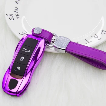 

High quality Smart remote key ABS Color FOB Remote Key Case Shell Cover for Porsche Boxster Cayman 911 Panamera Cayenne Macan