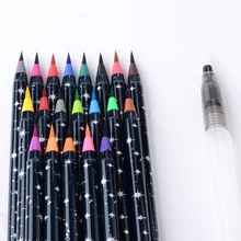 20 цветов водный набор кистей и ручек Мягкий кончик цвет письмо и Рисование Живопись смешанный водостойкий кисть художественные принадлежности