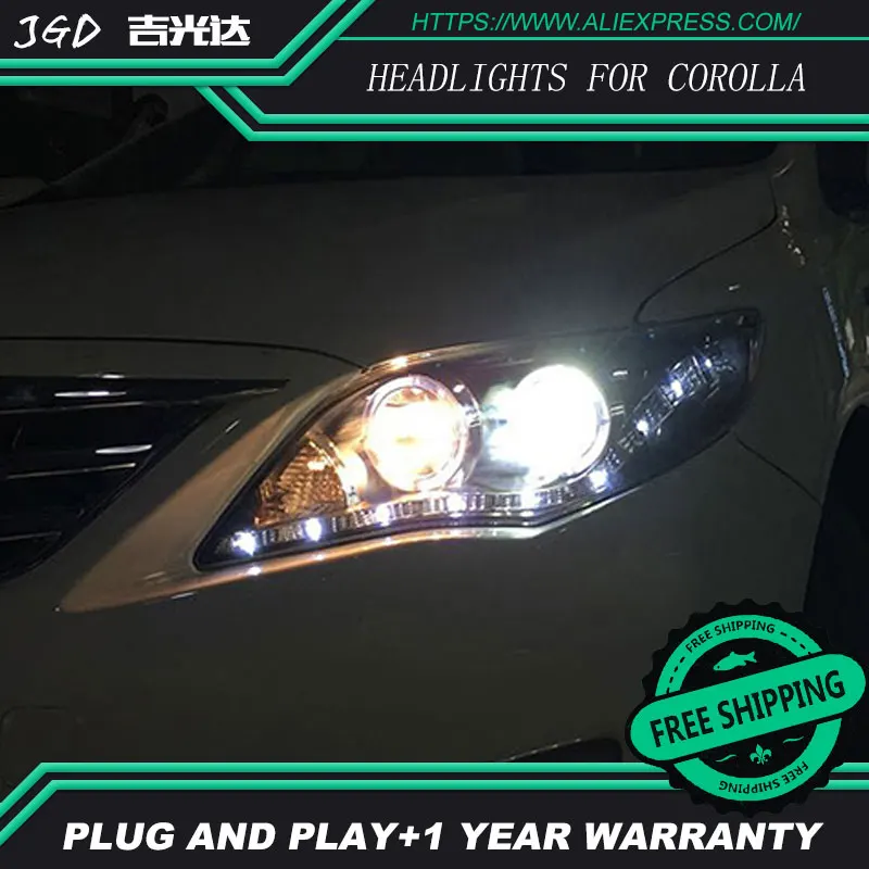 Автостайлинг фары для TOYOTA COROLLA 2011 2013 светодиодный ные ангельские глазки DRL