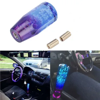 

Car Shift Knob Stick Auto LED Light Blue-Purple Replacement Accessories