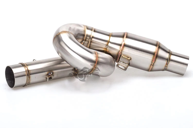 Motorcycle exhaust pipe Kawasaki Z800 mid-section carbon fiber Hexagon exhaust pipe mid section 51 interface AR exhaust