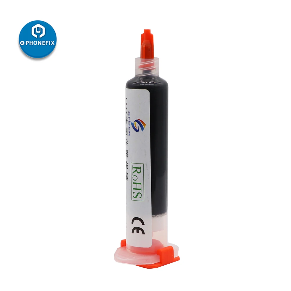PHONEFIX-6-Colors-UV-Curable-Solder-Mask-PCB-Paint-Welding-Fluxes-Oil-With-Needle-Head-For(6)