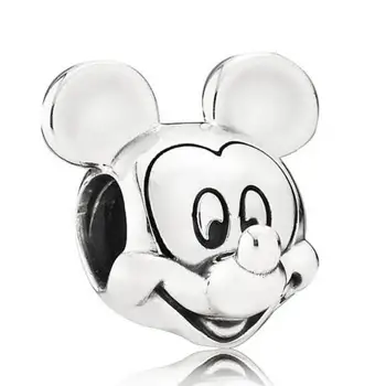 

Genuine 925 Sterling Silver Charm Cute Cartoon Portrait Beads Fit Women Pandora Bracelet & Necklace Diy Jewelry