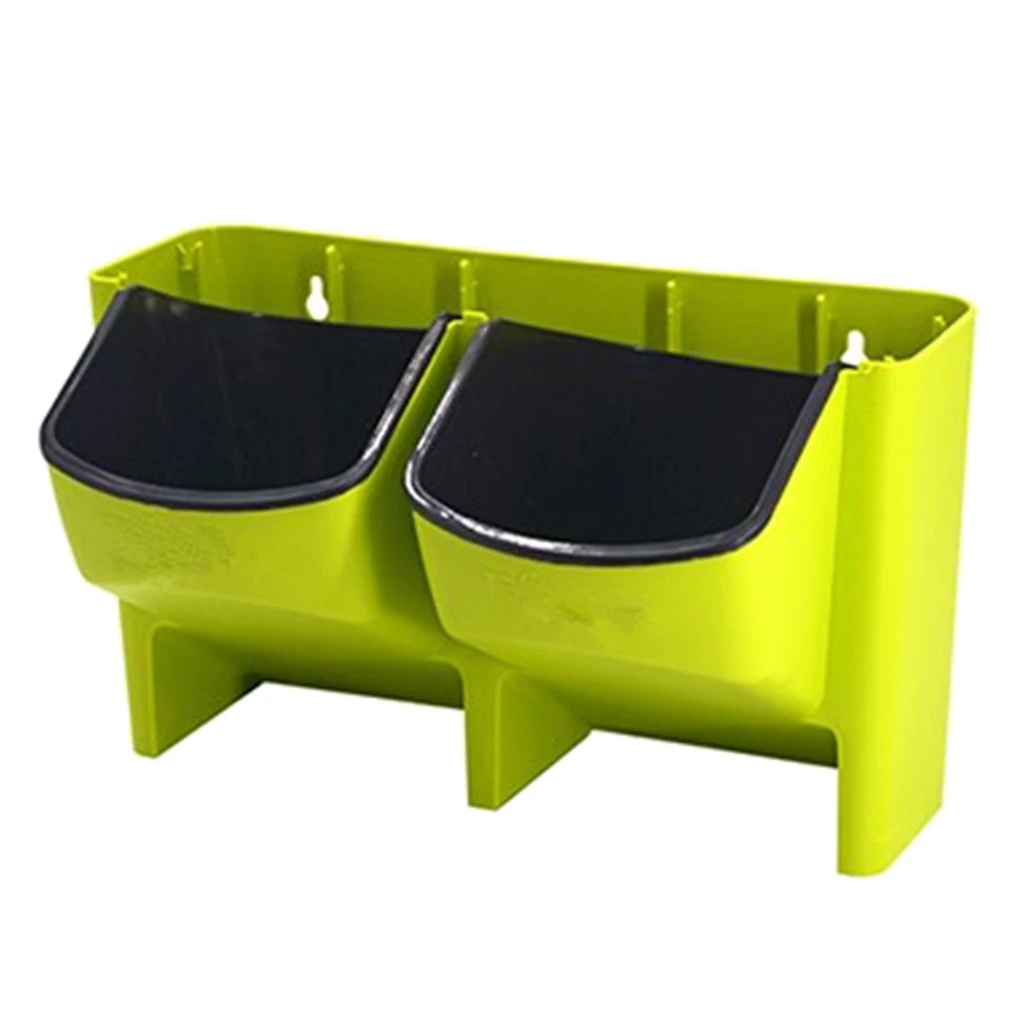 Wall Hanging Garden Planter Box 2 Pocket Indoor Outdoor Vertical Herb Pot Decor / White Green Red Yellow PICK
