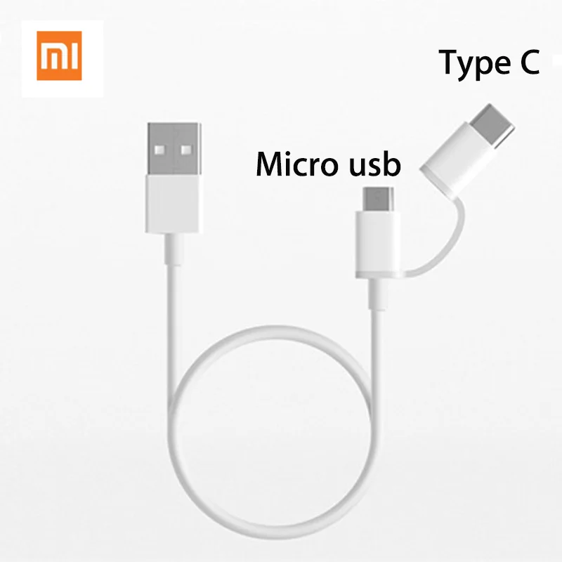 Оригинальный внешний аккумулятор xiaomi mi короткий кабель micro usb type c для внешнего