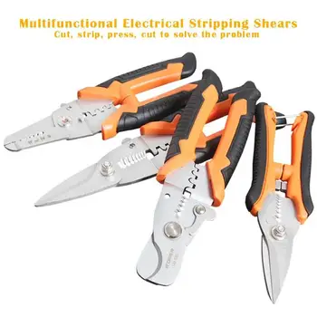 

Automatic Wire Stripper Multifunctional Crimper Stripping Tools Crimping Pliers Integral Heat Treatment Process Hardness HRC55