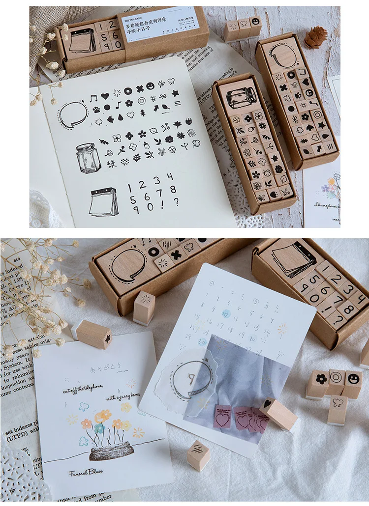 Винтажный Завод цифровой штамп DIY деревянные и резиновые штампы для скрапбукинга Канцтовары Скрапбукинг Стандартный штамп