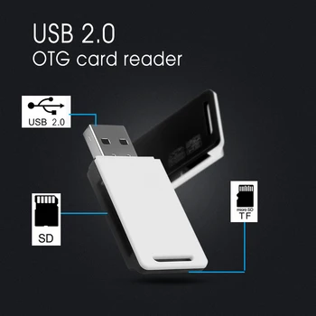 

KEBIDU Mini Card Reader OTG USB 2.0 High Speed Micro SD TF Card Reader Adapter All-in-One For Android Phone