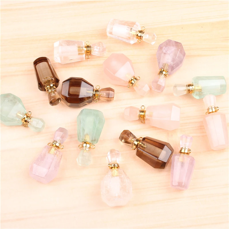 Mini Perfume Bottle  Citrine 3ML Portable Travel Cosmetic Container Perfume Bottle Cosmetic Container