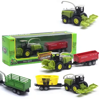 

1/55 Diecast Farm Truck Tractor Friction Car Model Kids Educational Toy Gift