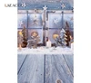 Christmas Backdrops Photography Pine Snow Baby Toys Window Sill Wood Board Child Doll Photo Background Photocall Photo Studio ► Photo 2/6