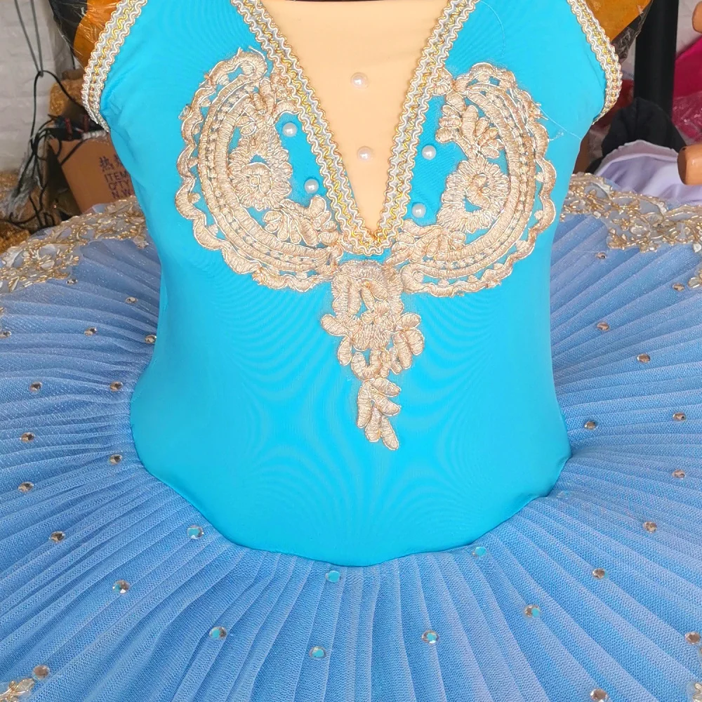 Leotard Professional Ballet Dress For Tutu Skirts Belly Dance Costumes Princess For Children Pancake Dancewear