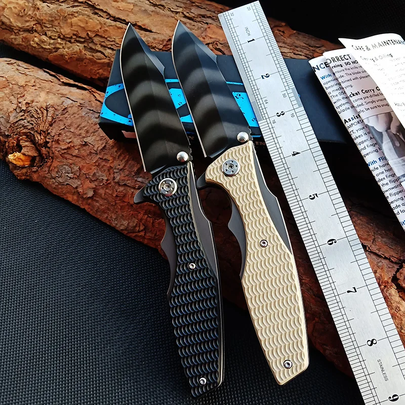 213mm 9CR14MOV Blade Quick Open Knives Outdoor Portable Pocket Camping Tactical Folding Knife Combat Military Knifes Tool 0393