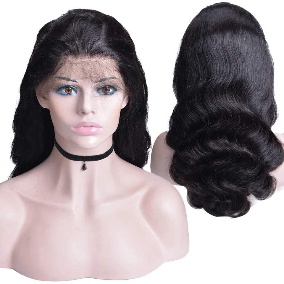 Парики из натуральных волос на кружеве, предварительно выщипанные 13X4, бразильские волнистые волосы на кружеве с детскими волосами для черных женщин, не Реми
