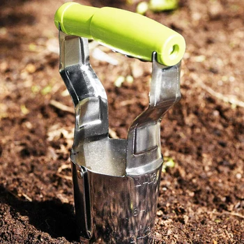 

Agricultural Transplanting Seedlings Tools Garden Hand Held Planter Steel Seedlings of Vegetables Transplanted Moving Plant Tool