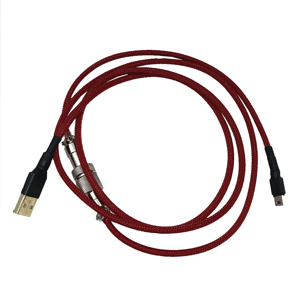 Conector do Aviador do Cabo de Metrópole do Usb Cabo de Usb Cabo de Mina Mini Teclado Mecânico Mechables Pulso v3 Personalizado-revestido - Imagem 6