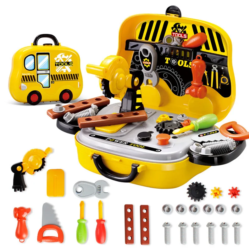 

Pretend Play Toy Children Simulation Kitchen Cooking Tableware Repair kit Make Up Doctor Suitcase Kids Plastic Toys Gifts
