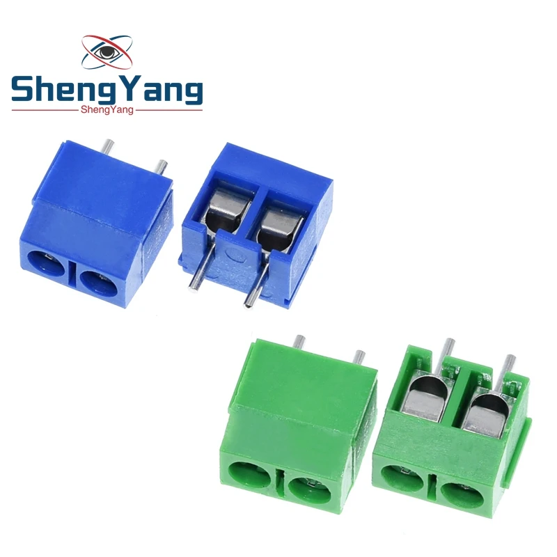 10pcs KF301-2P 5.08mm Pitch 2pin Plug-in Blue Screw Terminal Block Connector 10pcs KF301-2P 5.08mm Pitch 2pin Plug-in Blue Screw Terminal Block Connector