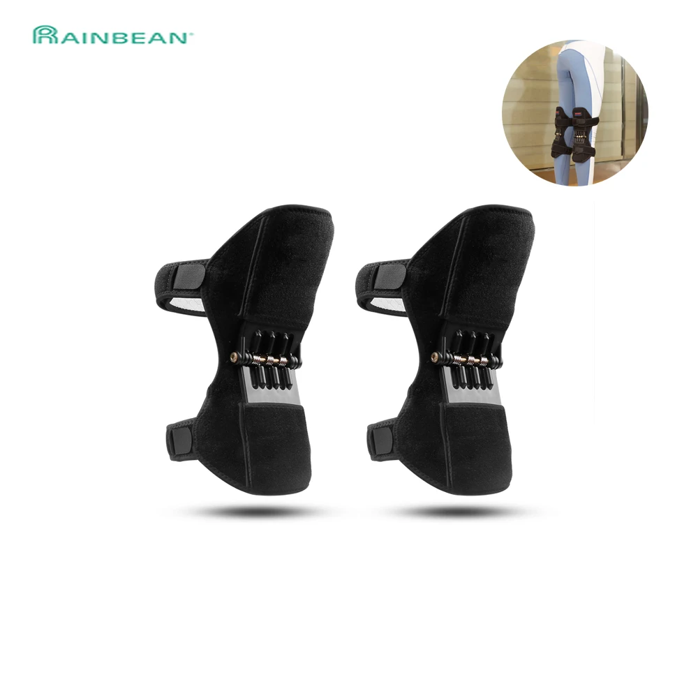 

Joint Support Knee Pad Breathable Non-slip Lift Pain Relief for Knee Power Spring Force Stabilizer Knee Booster for Elder