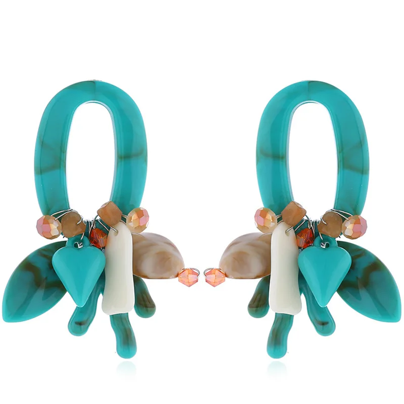 

Big brand shell coral multi-layer Earrings retro exaggerated Earrings female fashion Bohemian style